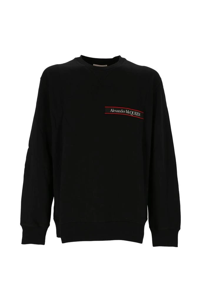 Alexander McQueen Alexander McQueen Logo Patch Crewneck Sweatshirt 1