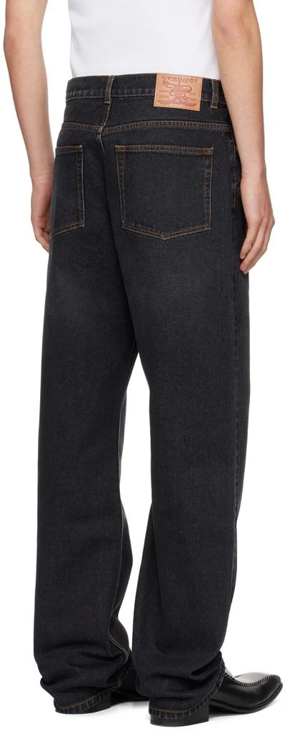 Y/Project SSENSE Exclusive Black Crystal Jeans 3