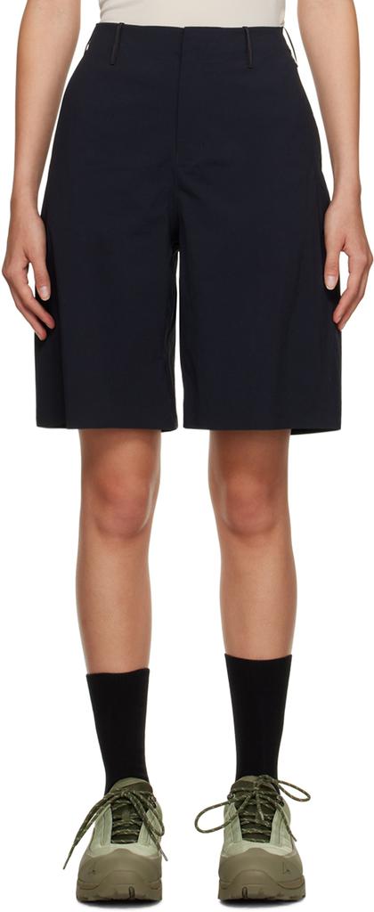 Veilance Black Nave Shorts