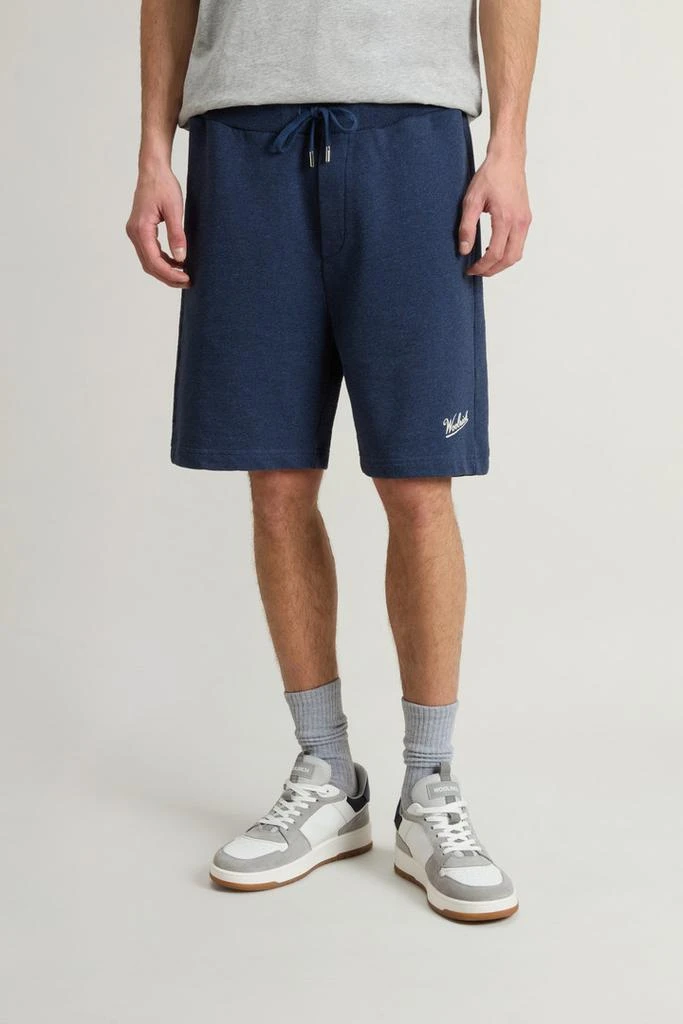 Woolrich Shorts in Pure Cotton Mouliné Fleece - Men - Gray 2