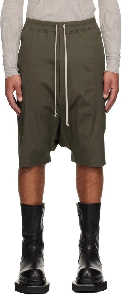 Rick Owens Khaki Concordians Rick
s Pods Shorts 1