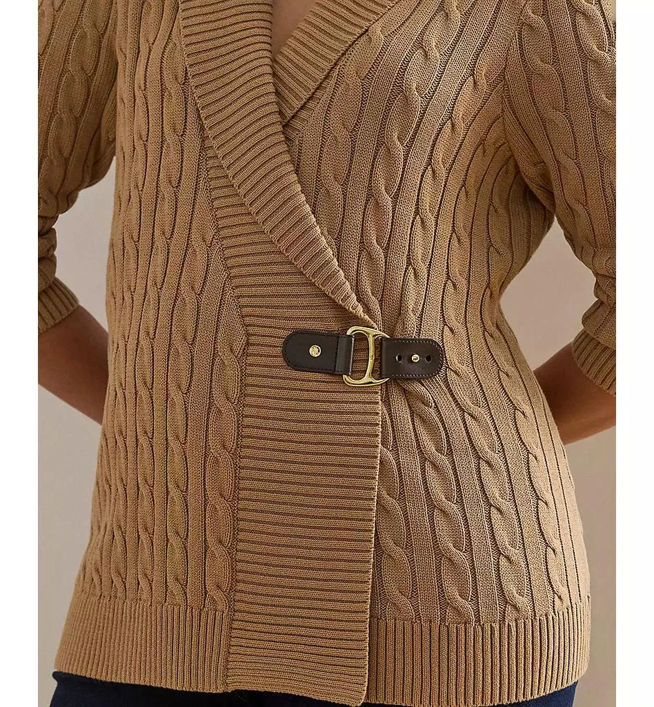 Ralph Lauren Women's Buckled Cotton Sweater, P/XS- 3