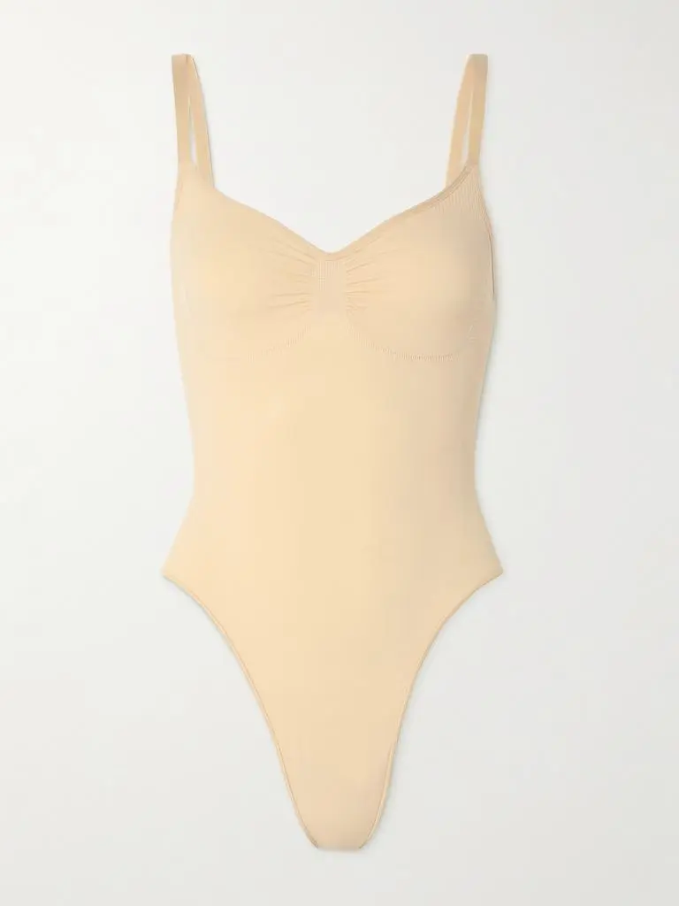 SKIMS Seamless Sculpt Low Back Thong Bodysuit - Sand - Neutral