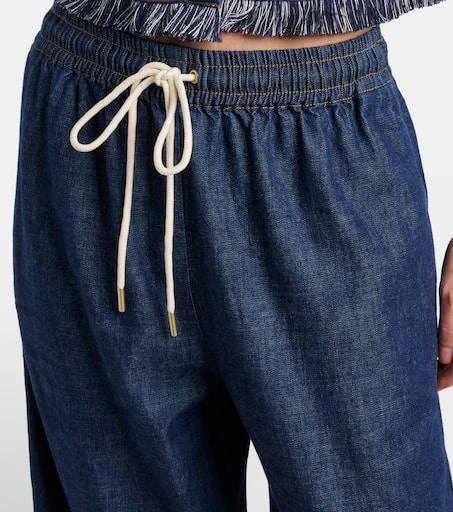 Zimmermann Rhiannon fringed denim wide-leg jeans 4