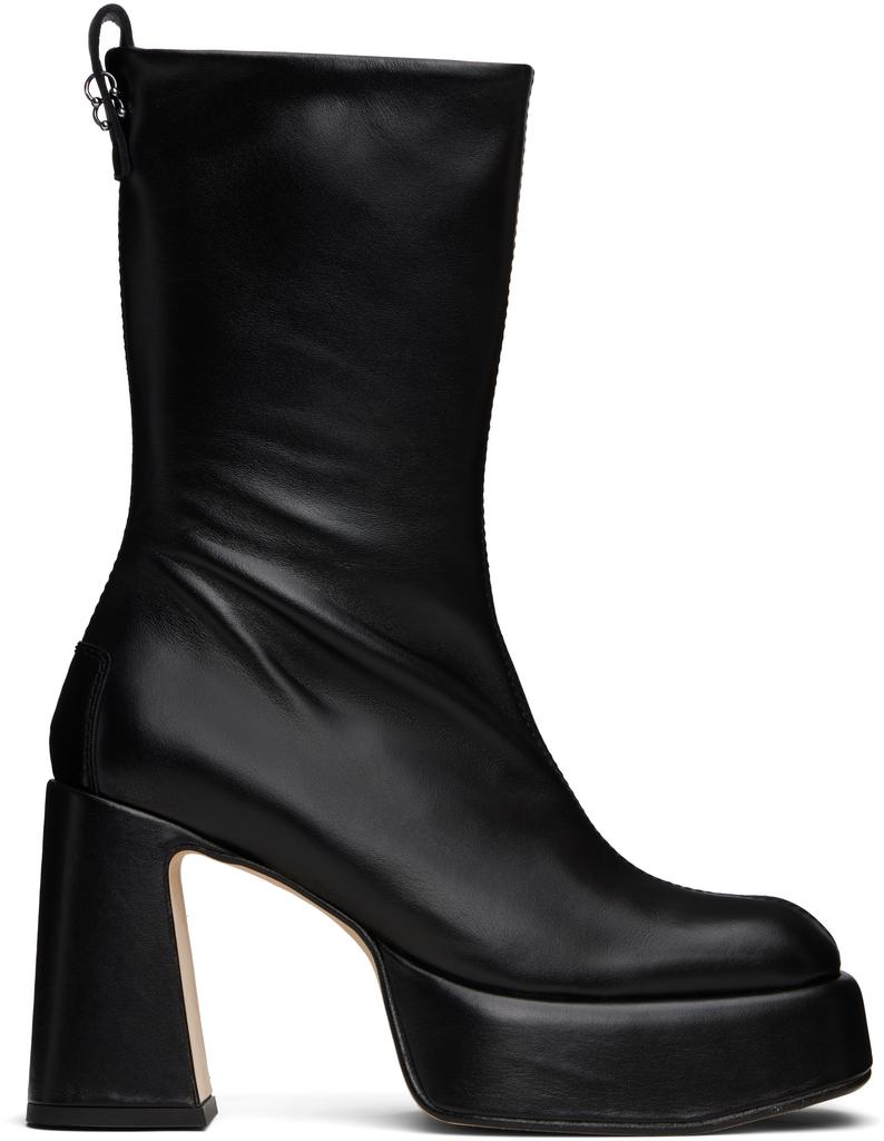 MIISTA Black Greer Ankle Boots - Shoes - BeyondStyle
