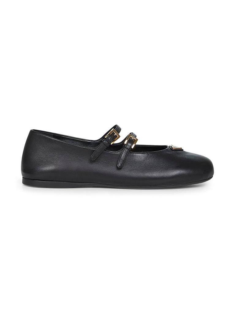 PRADA CALZATURE PRADA CALZATURE | Black nappa leather ballet flats | Women | 36