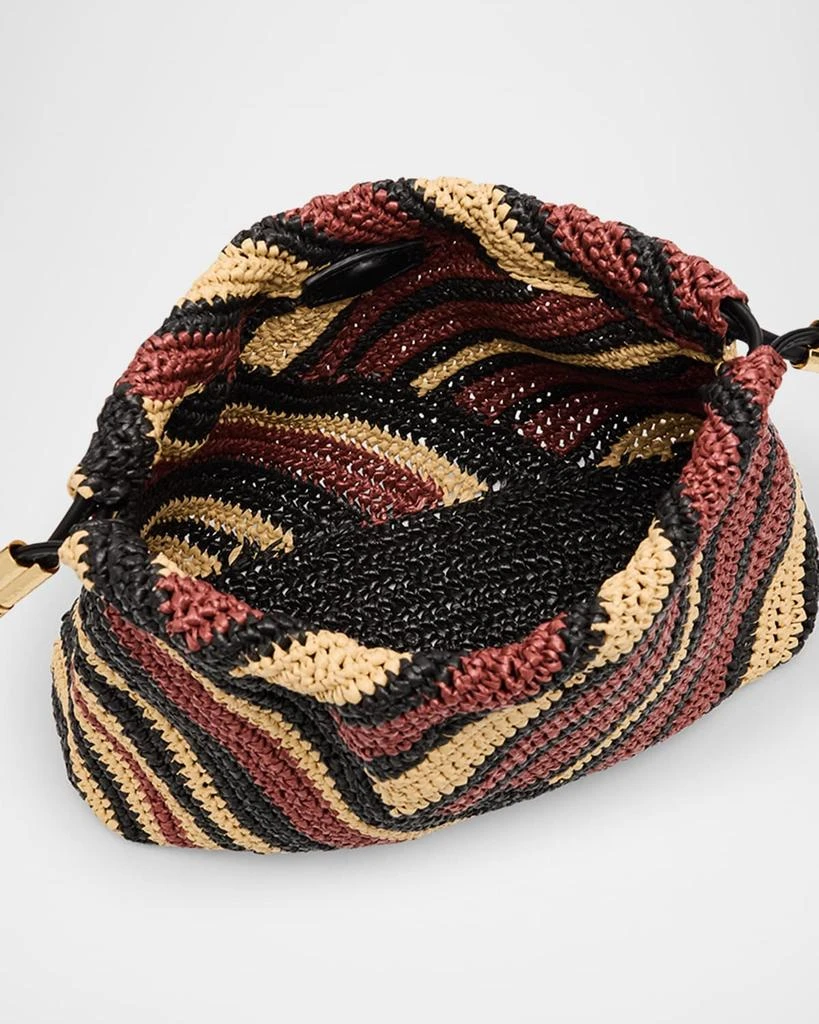 Ulla Johnson Lali Mini Striped Pouch Clutch Bag 4