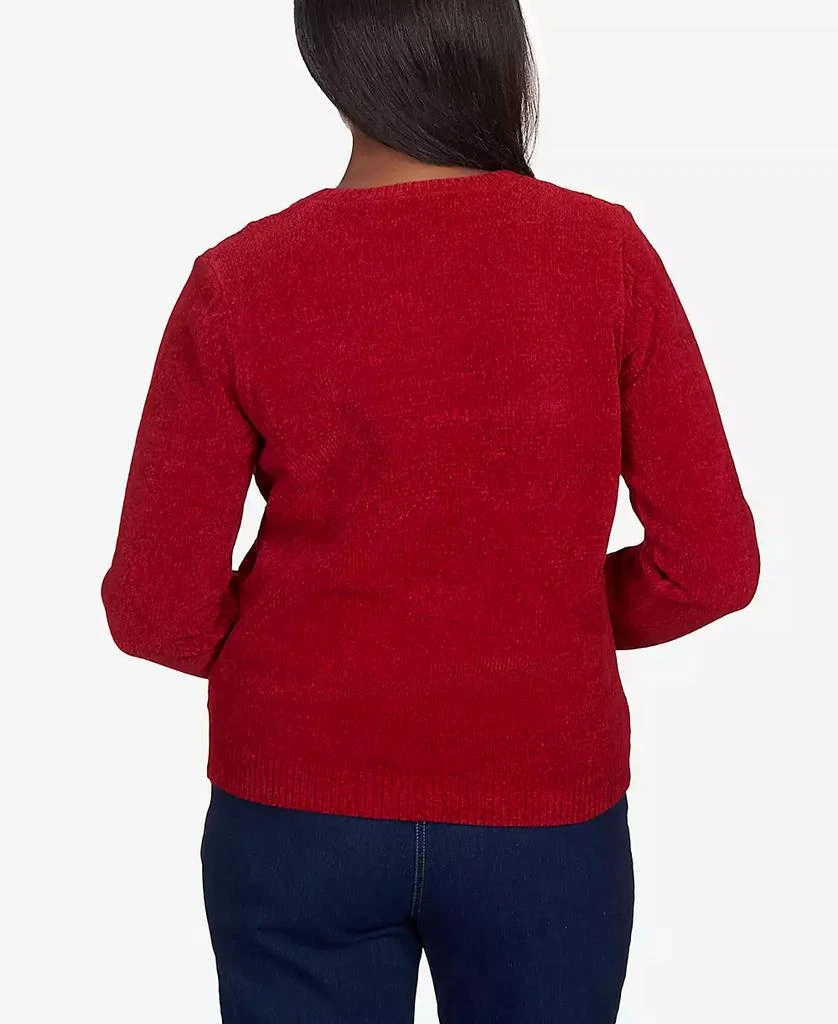 Alfred Dunner Women's Classic Chenille Pullover Sweater 2