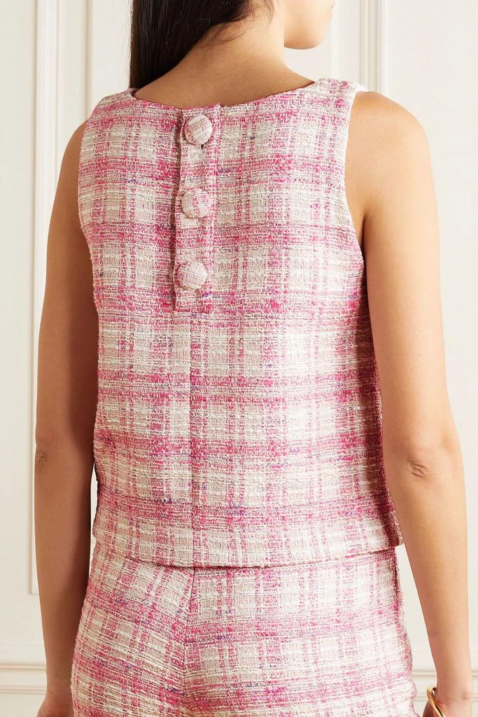 LISA MARIE FERNANDEZ Cropped cotton-blend tweed top 3