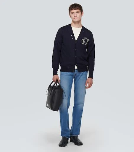 MAISON MARGIELA Embroidered wool cardigan 2
