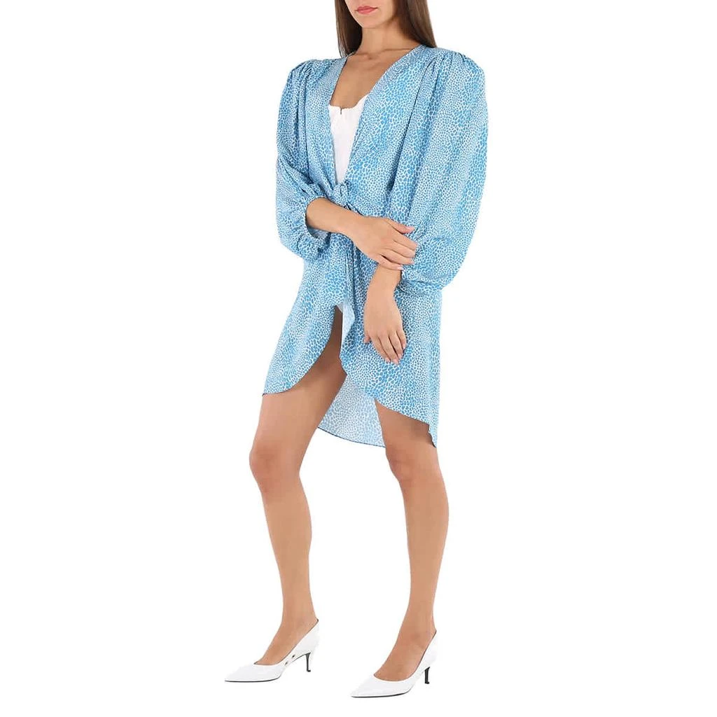 Adriana Degreas Ladies Voluminous Sleeves And Knot Cover-Up Tortoise 2