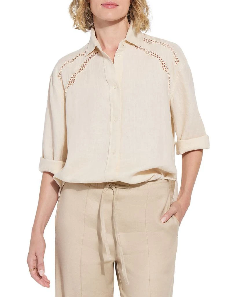 Lyssé Roxanne Embroidered Shirt 1