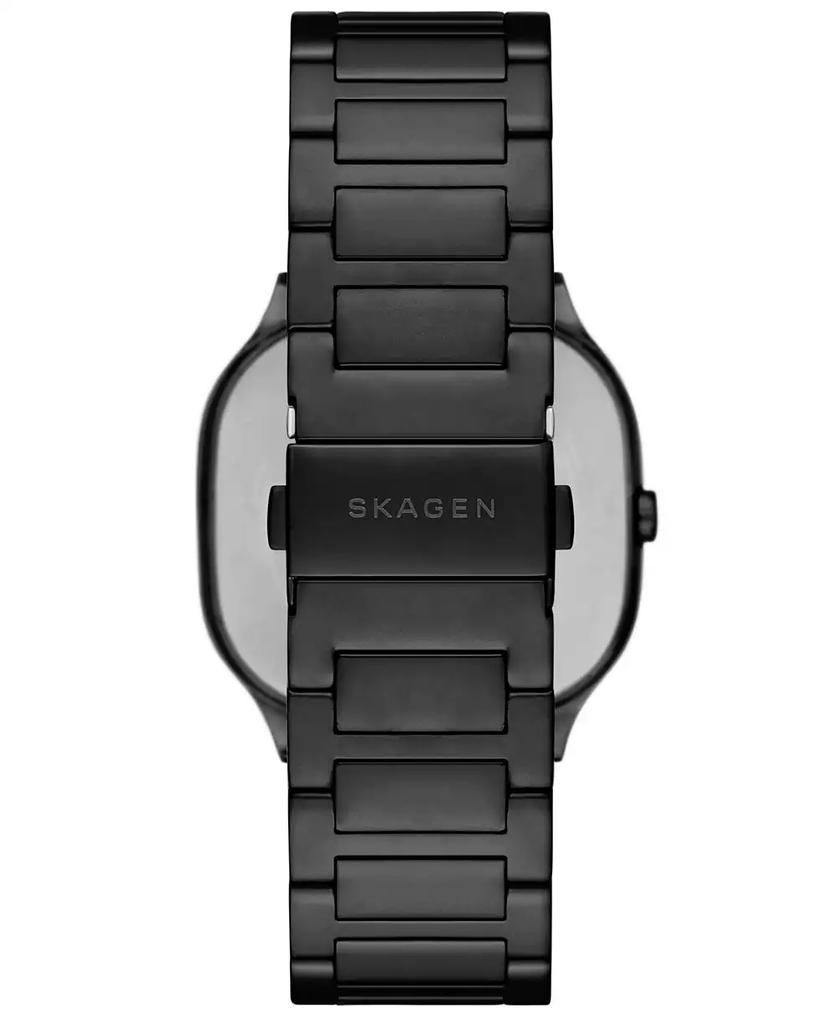 Skagen Men's Mellem Quartz Three-Hand Black Stainless Steel Watch