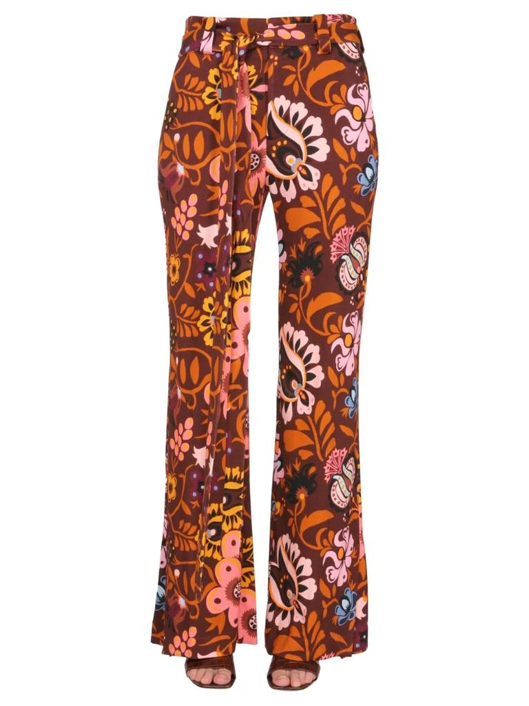 LA DOUBLE J La Doublej All-Over Prined Tie-Waist Pants 1