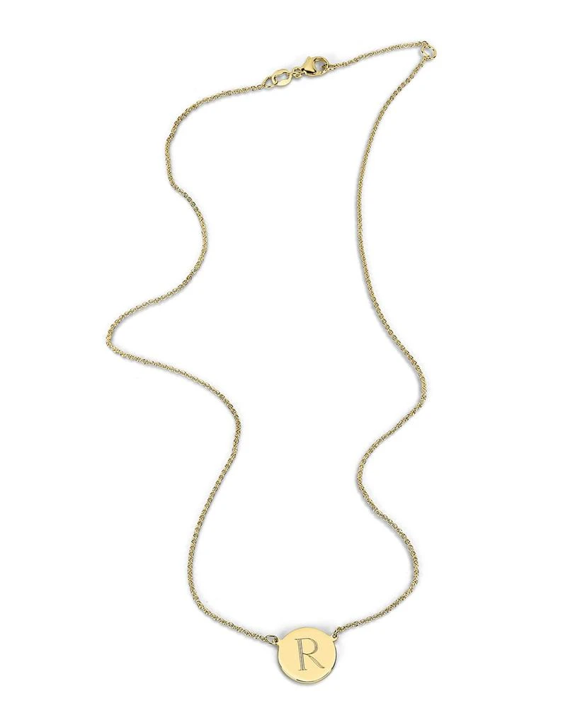 Sarah Chloe Cara 14K Gold Initial Necklace 1