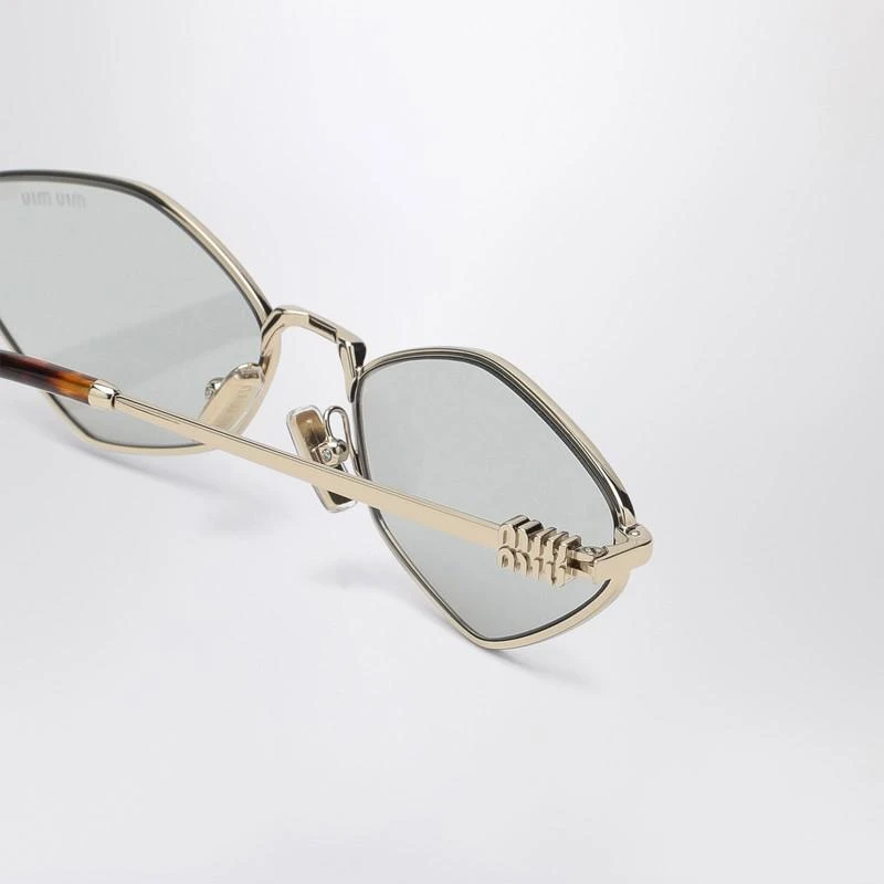 Miu Miu Miu Regard gold/light green sunglasses 4