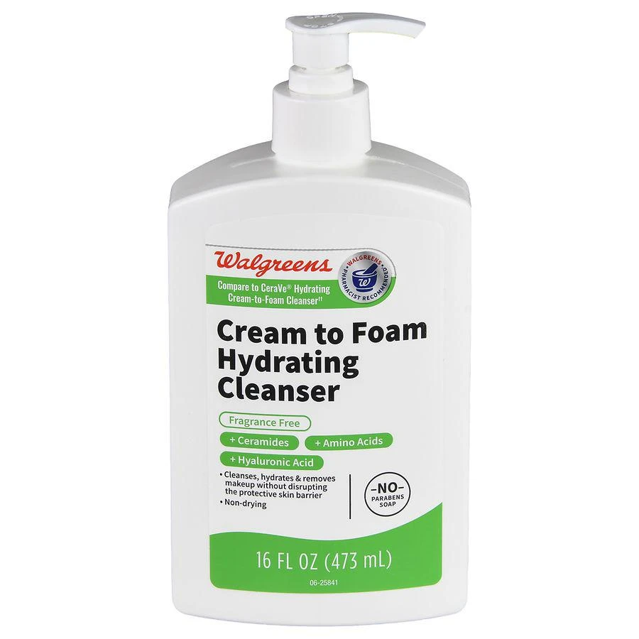 Walgreens Cream to Foam Hydrating Cleanser
