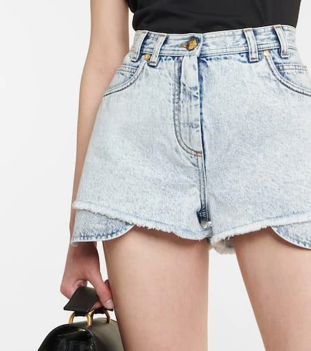 Balmain High-rise denim shorts 4