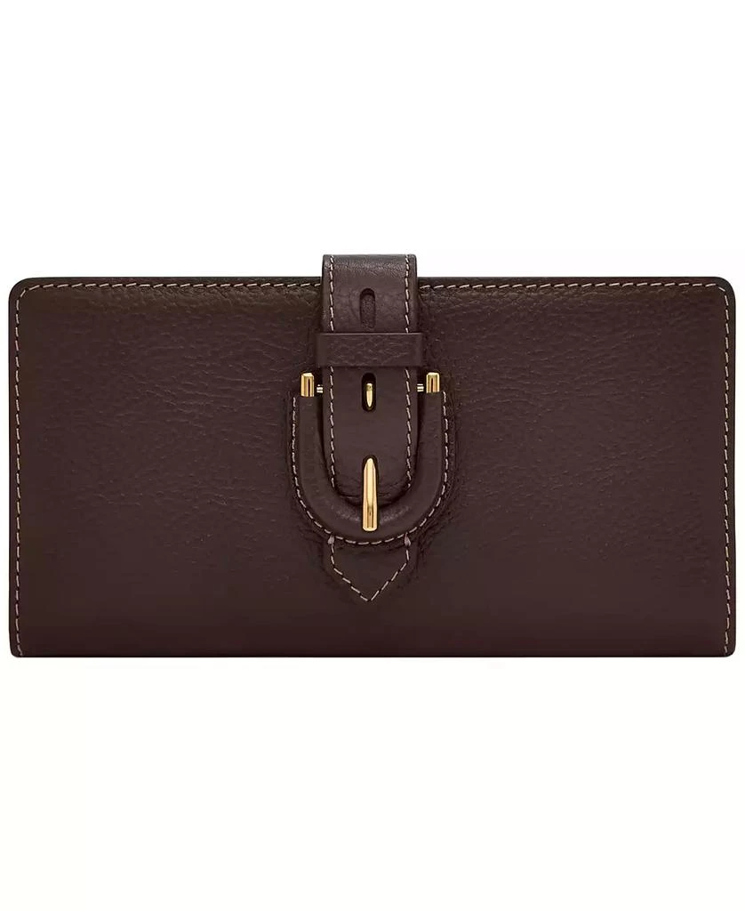 Soft Tab Bifold Croco Embossed 600080218brn main image 0