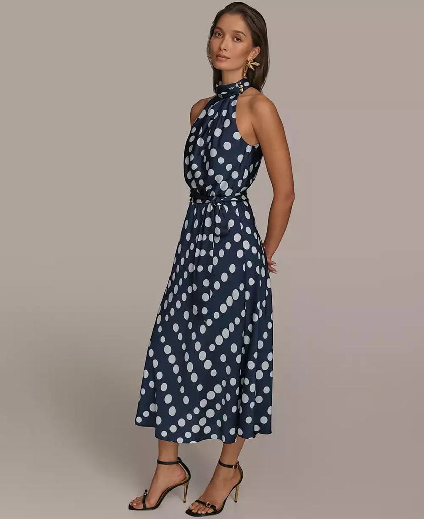 Donna Karan Women's Polka Dot High-Neck Dress 3