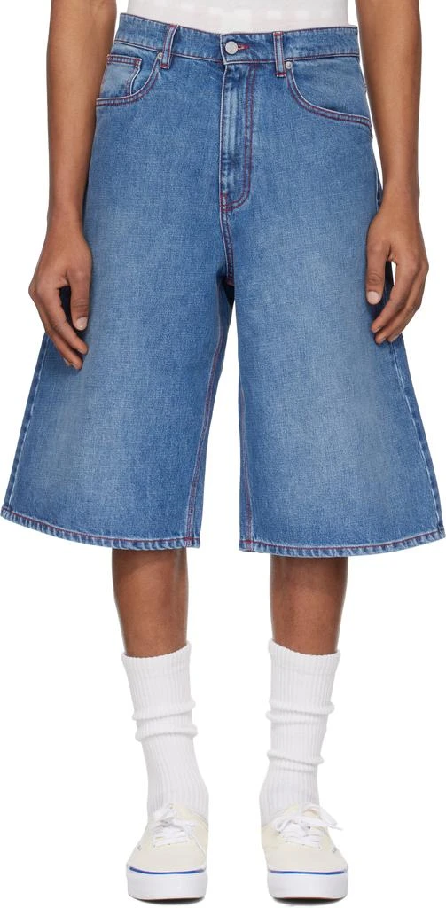 ERL Blue Denim Indiana Skate Shorts 1