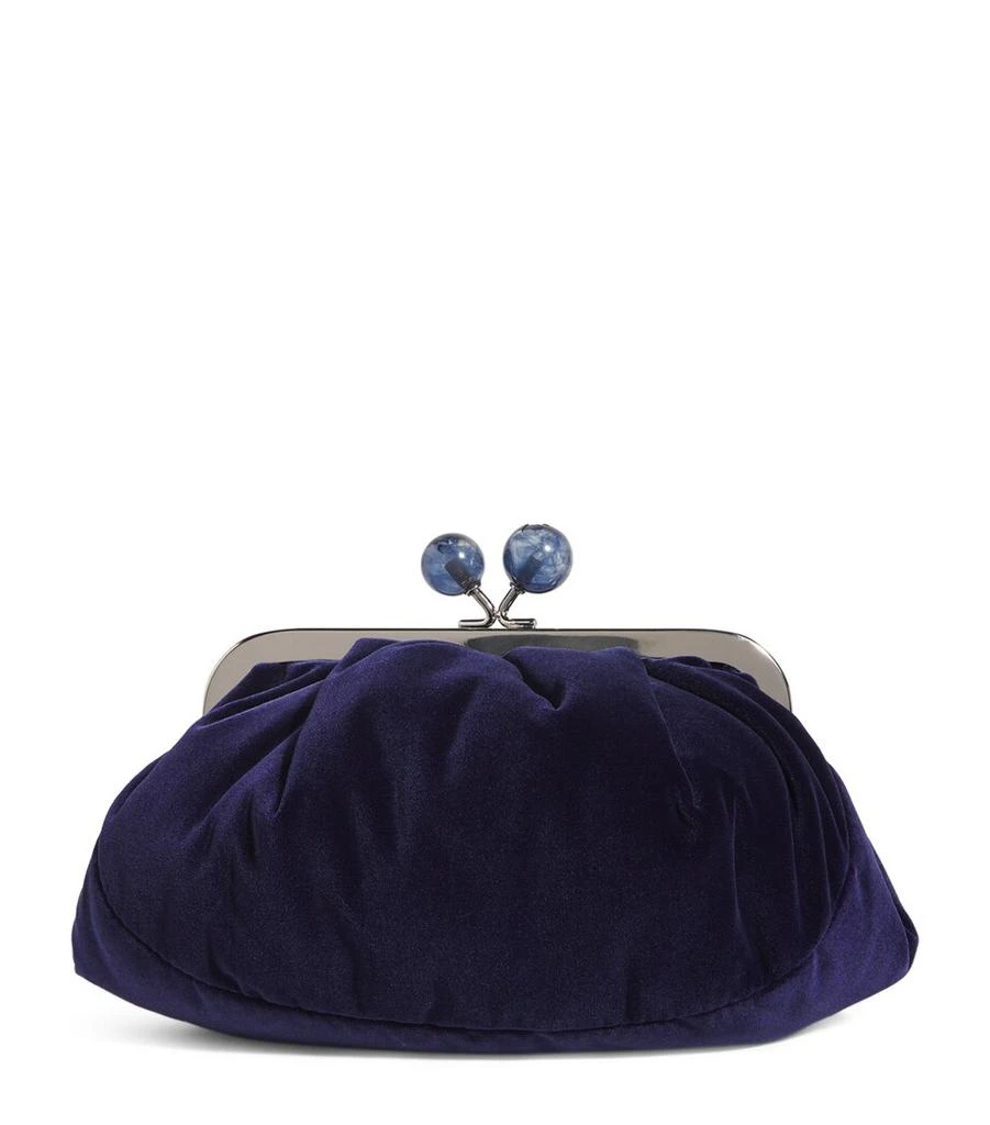 Weekend Max Mara Small Velvet Pasticcino Clutch Bag 1