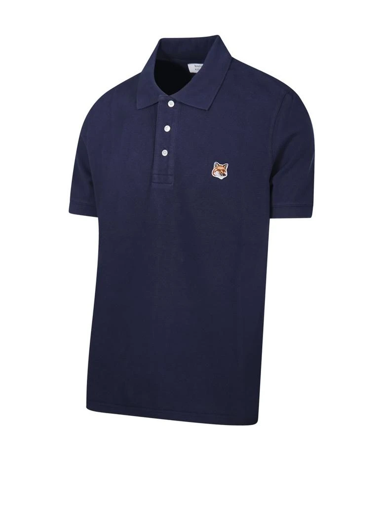 Maison Kitsuné Maison Kitsuné Fox Head Patch Short-Sleeved Polo Shirt 3