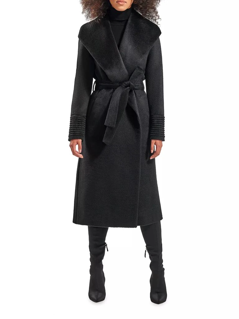 Sentaler Belted Alpaca-Blend Wrap Coat 3