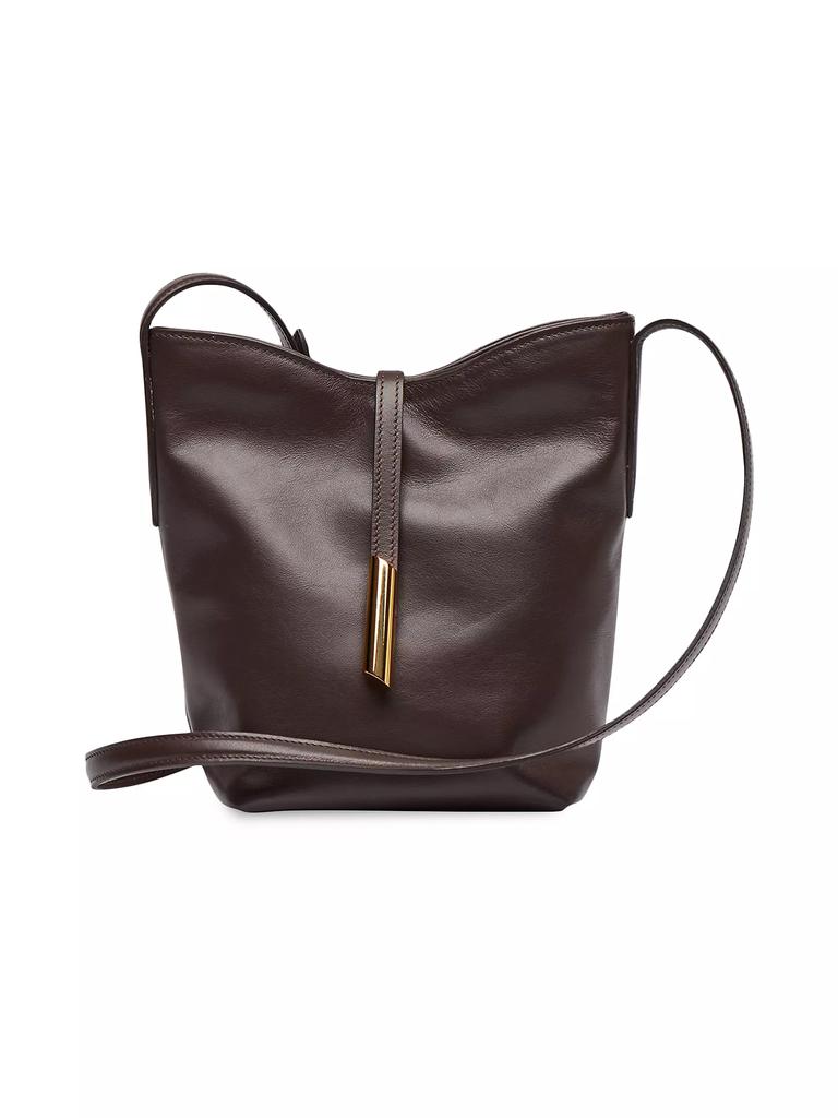 Little Liffner Mini Penne Leather Bucket Bag