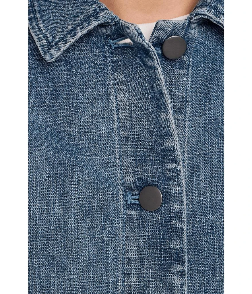 Eileen Fisher Petite Cotton Stretch Denim Classic Collar Jacket 5