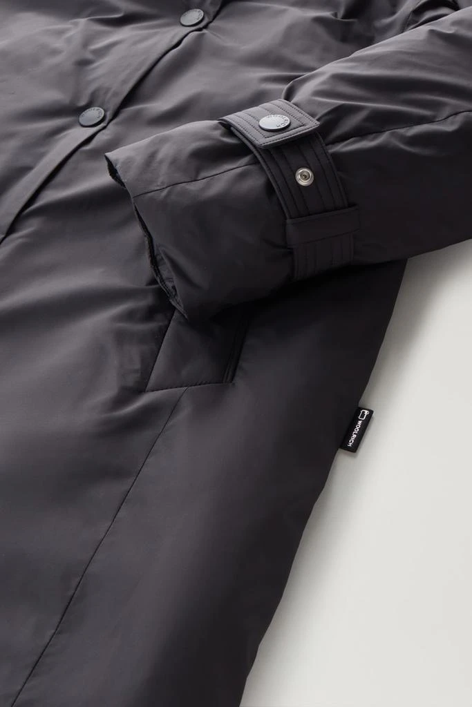 Woolrich Microfiber Ellis Trench Coat with Detachable Hood - Women - Black 4