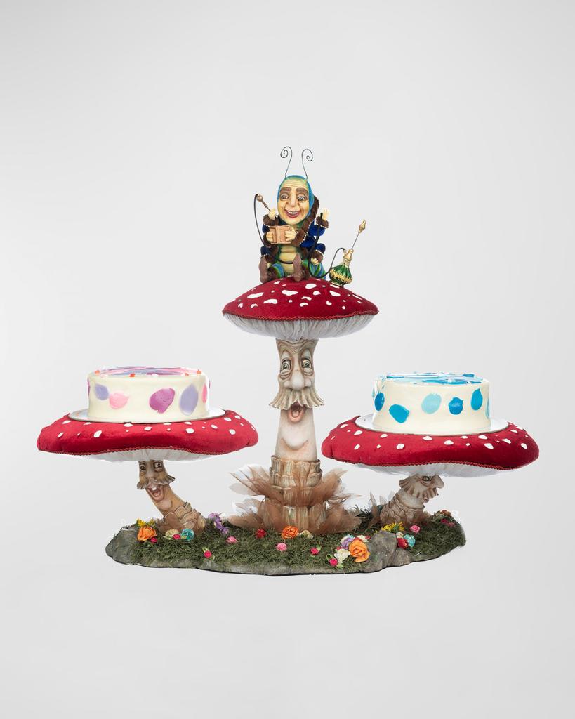 Katherine's Collection Caterpillar and Mushroom Serving Piece