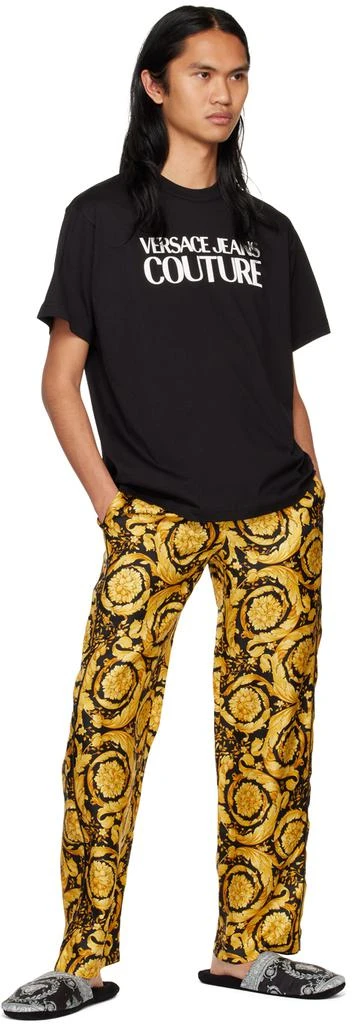 Versace Black Baroque Slippers 5