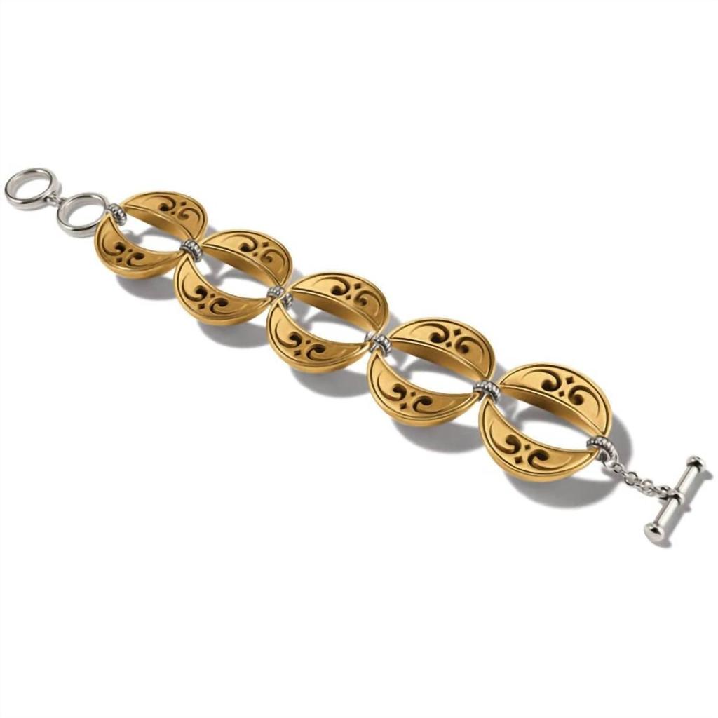 Brighton Mystic Moon Link Bracelet In Two Tone