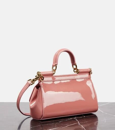 Dolce & Gabbana Sicily Small patent leather tote bag 4