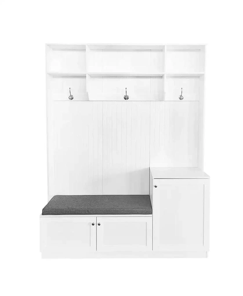 Streamdale Furniture Hall Tree with Bench Cushion Coat Rack 3