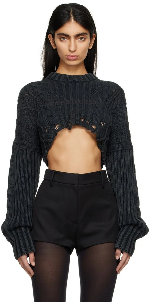 Han Kjobenhavn Black Distressed Sweater 1