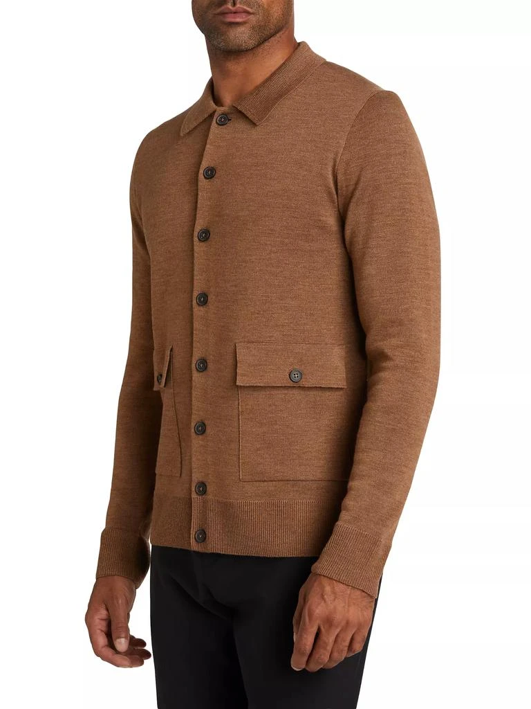 Saks Fifth Avenue COLLECTION Wool-Blend Button-Front Cardigan 4
