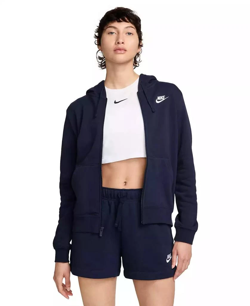 NIKE Women's Sportswear Club Fleece Full-Zip Hoodie 1