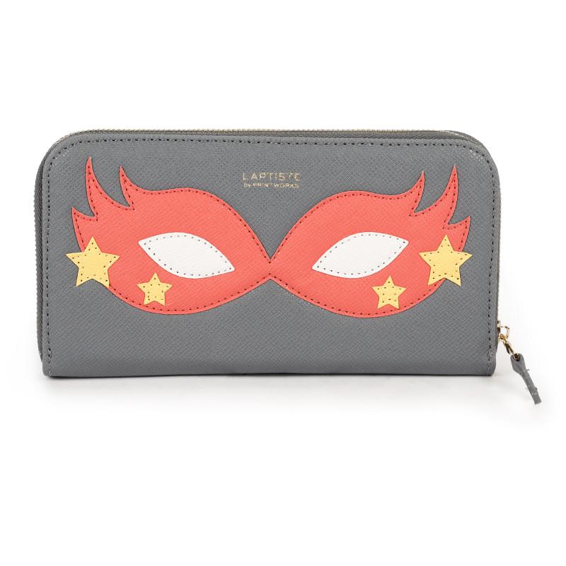 PRINTWORKS Superhero mask logo pencil case set in grey