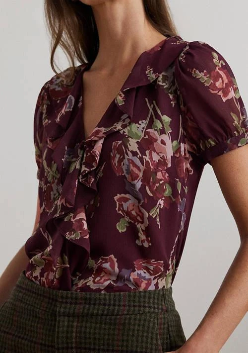Ralph Lauren Ralph Lauren Floral Georgette Puff Sleeve Blouse 3