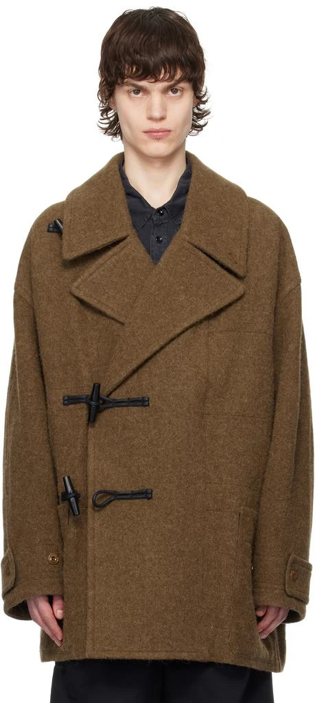 Lemaire Brown Short Duffle Coat 1