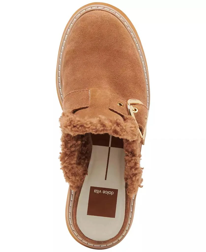 Dolce Vita Women's Lelani Plush Platform Clogs 4