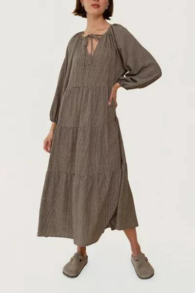 Whimsy and Row Whimsy + Row Mandy Gingham Midi Dress 3