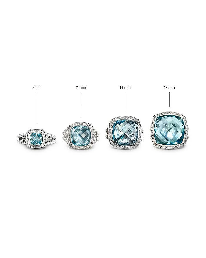 David Yurman Petite Albion Ring with Gemstone and Diamonds 7
