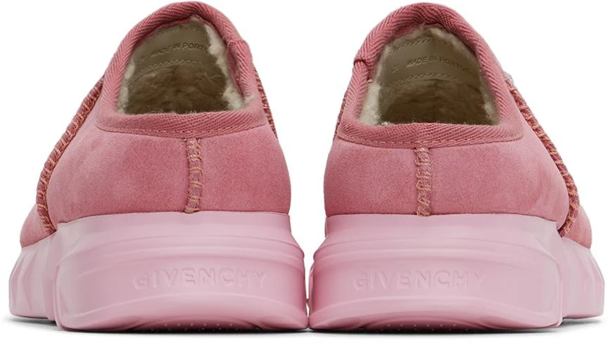 Givenchy Kids Pink Shearling Mules 2