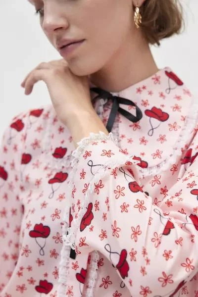 Sister Jane Sister Jane Cowgirl Print Blouse 2