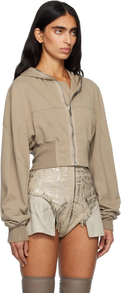 Rick Owens Taupe Concordians Collage Hoodie 2