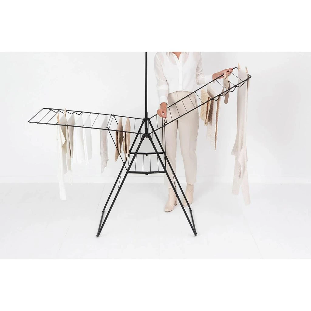Brabantia Brabantia HangOn Drying Rack - 25m + Rod - Matt Black 12