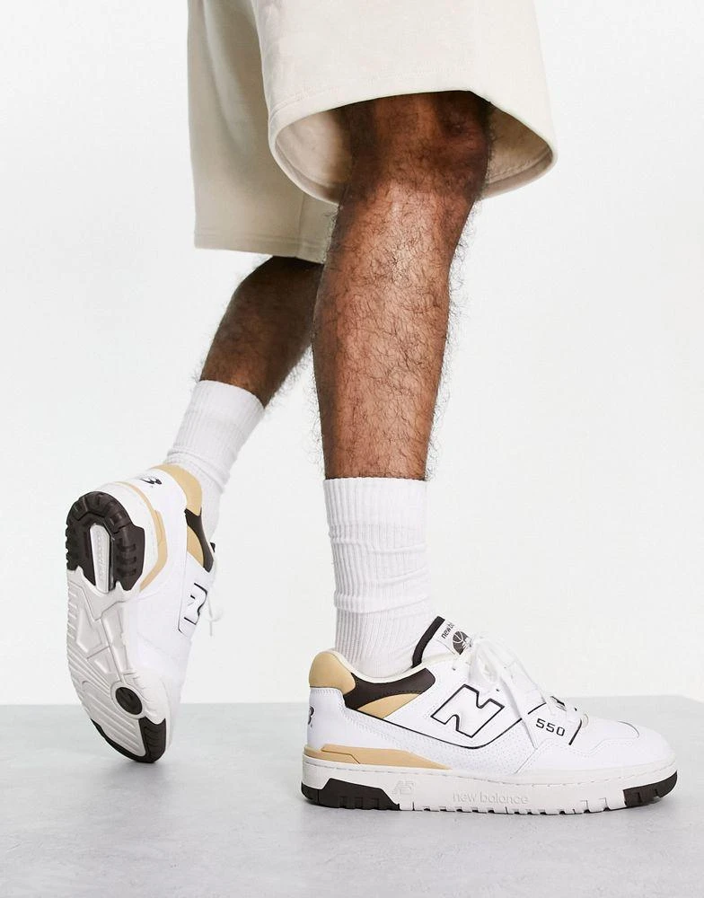 New Balance New Balance 550 trainers exclusive to ASOS in white and neutrals 4